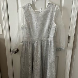 Glitter midi dress
